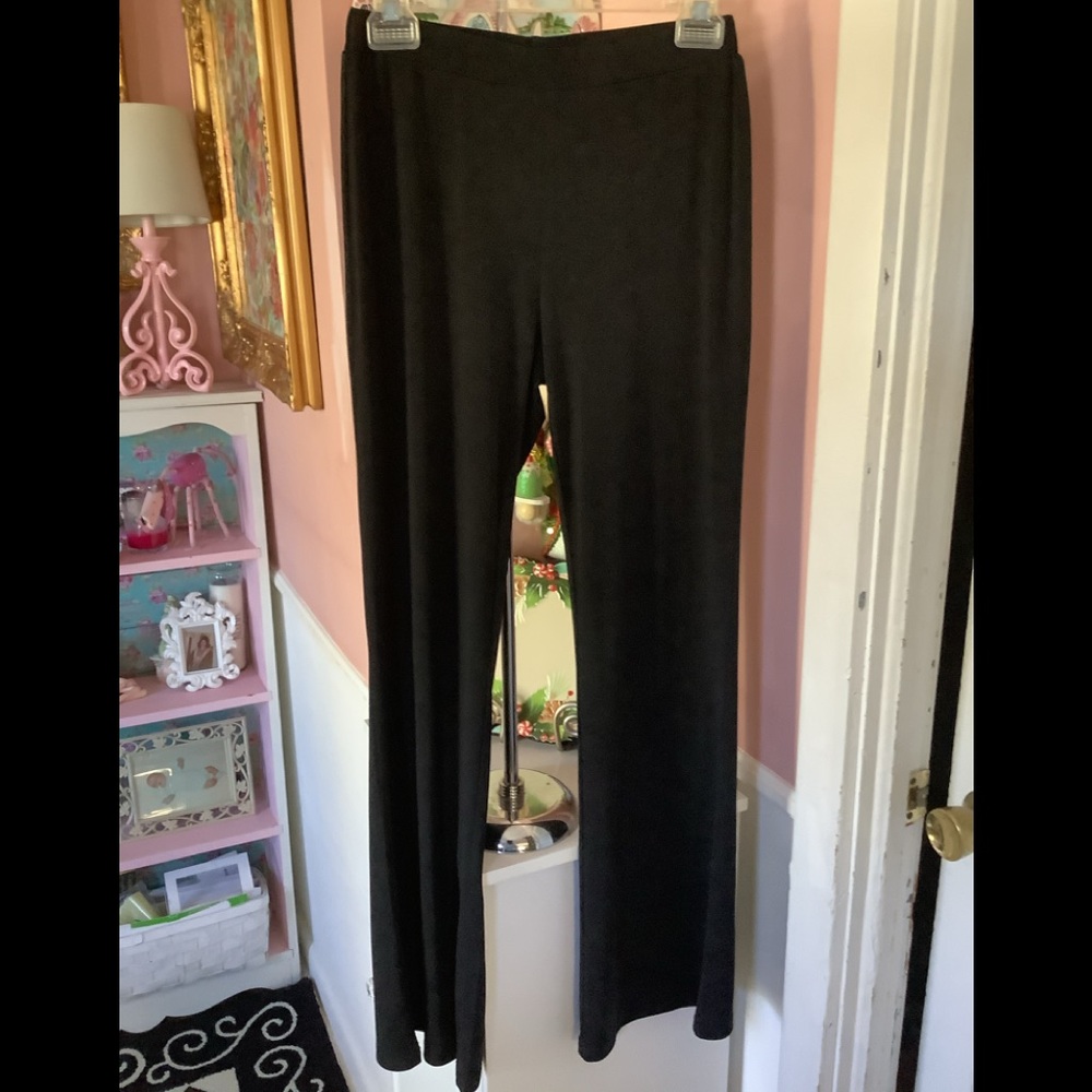 Simon Chang black  pull on pants ladies sm